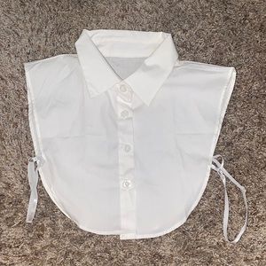˖⁺‧₊ white undershirt collar // button up ˖⁺‧₊